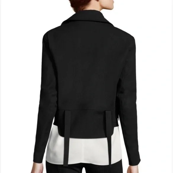 Helmut Lang Moto Biker Cotton Jacket, Size Large - Picture 3 of 13